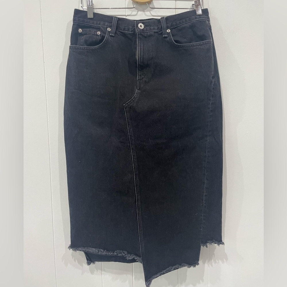 COPY - Rag & Bone Sukato denim midi skirt